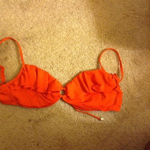 SALE ITEM 3 for 18$ Bikini top - red with ruffles